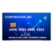 Credit | Debit Card | Financials | Stock Charts Magnetisch Visitekaartje (Voorkant)