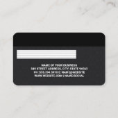 Credit | Debit Card | Metallic | Damask Pattern Visitekaartje (Achterkant)