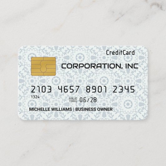Credit | Debit Card | Moderne patronen Visitekaartje (Voorkant)