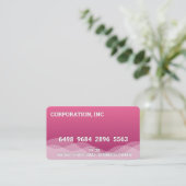 Credit | Debit Card | Pink Wave Visitekaartje (Staand voorkant)