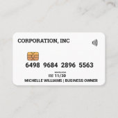 Credit | Debit Card | Wit Visitekaartje (Voorkant)