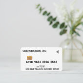 Credit | Debit Card | Wit Visitekaartje (Staand voorkant)