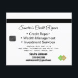 Credit Kaart Black en Gold<br><div class="desc">Dit is een flyer-kaartontwerp voor kredietreparatie. Alle tekst is aanpasbaar. Geschikt voor kredietreparatie,  accountants,  beleggingsmaatschappijen,  vermogensbeheer,  belastingbereiders,  enz.</div>