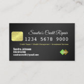 Credit Kaart Black en Gold Visitekaartje (Voorkant)