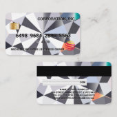 Credit Kaart | Diamanten achtergrond Visitekaartje (Voorkant / Achterkant)