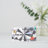 Credit Kaart | Diamanten achtergrond Visitekaartje (Staand voorkant)