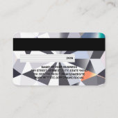 Credit Kaart | Diamanten achtergrond Visitekaartje (Achterkant)