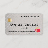 credit Kaart | Diamond Bord Steel Visitekaartje (Voorkant)