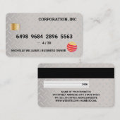 credit Kaart | Diamond Bord Steel Visitekaartje (Voorkant / Achterkant)