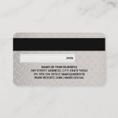 credit Kaart | Diamond Bord Steel Visitekaartje (Achterkant)