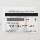 Credit Kaart Foto Afstuderen (Achterkant)