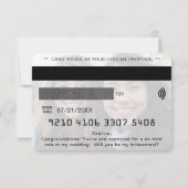 Credit Kaart Foto Bruidsmeisje Voorstel (Achterkant)