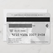 Credit Kaart Foto bruiloft Save the Date (Achterkant)