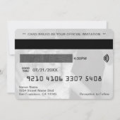 Credit Kaart foto bruiloft uitnodiging (Achterkant)