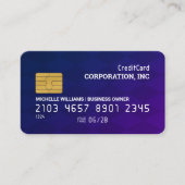 Credit Kaart | Geruite Paarse achtergrond Visitekaartje (Voorkant)