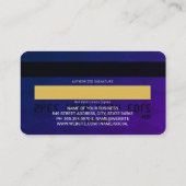 Credit Kaart | Geruite Paarse achtergrond Visitekaartje