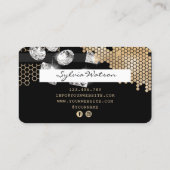 Credit Kaart Gouden Honingraat Diamanten Visitekaartje (Achterkant)