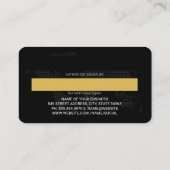 credit Kaart | Gouden textuur achtergrond Visitekaartje (Achterkant)