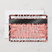 Credit Kaart Mall Scavenger Hunt Party Invitation (Achterkant)