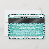 Credit Kaart Mall Scavenger Hunt Party Invitation (Achterkant)