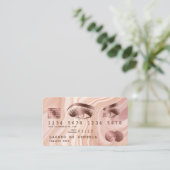 Credit Kaart Modern Dusty Pink Marble Make-up Arti Visitekaartje (Staand voorkant)