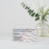 Credit Kaart Payment Systems Rep Visitekaartje (Staand voorkant)