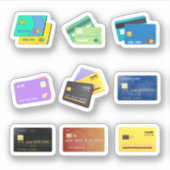 Credit Kaart Stickers (Voorkant)