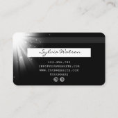 Credit Kaart stijl Zilver Visitekaartje (Achterkant)