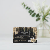 Credit Kaart Stipletting Gold diamanten Visitekaartje (Staand voorkant)
