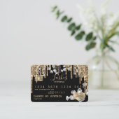 Credit Kaart Stipletting Gold diamanten Visitekaartje (Staand voorkant)