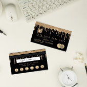 Credit Kaart Stipletting Gold loyalty-kaart Visitekaartje