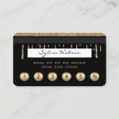 Credit Kaart Stipletting Gold loyalty-kaart Visitekaartje (Achterkant)