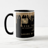 Credit Kaart Style Dripping Gold Mok (Links)