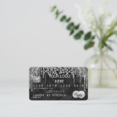 Credit Kaart Style Silver Diamond voeg uw logo toe Visitekaartje (Staand voorkant)