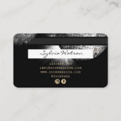 Credit Kaart Style Silver Disco Ball Glittering ja Visitekaartje (Achterkant)