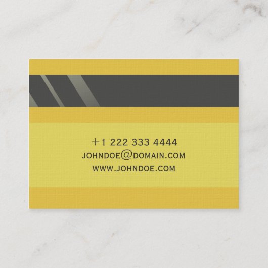 "Credit Kaart Style Visitekaartje No.4" (Achterkant)