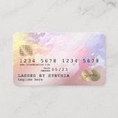 Credit Kaart styled abstracte art loyalty-kaart Visitekaartje (Voorkant)