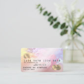 Credit Kaart styled abstracte art loyalty-kaart Visitekaartje (Staand voorkant)