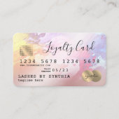Credit Kaart styled abstracte art loyalty-kaart Visitekaartje (Voorkant)
