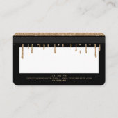 Credit Kaart Styled Bedankt Dripping Gold Visitekaartje (Achterkant)