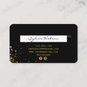 Credit Kaart styled Black Gold Visitekaartje (Achterkant)