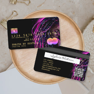 Credit Kaart Styled Braids Hair Stylist Visitekaartje