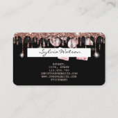 Credit Kaart Styled Dripping Roos Gold Diamonds Visitekaartje (Achterkant)