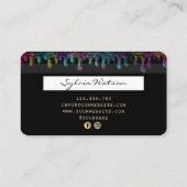 Credit Kaart Styled Dripping Unicorn zeemeermin Visitekaartje (Achterkant)