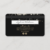 Credit Kaart Styled Gold Confetti Visitekaartje (Achterkant)