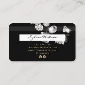 Credit Kaart Styled Gold Diamonds Social Media Visitekaartje (Achterkant)