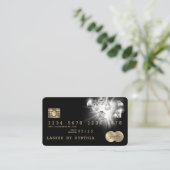 Credit Kaart Styled Gold Diamonds Visitekaartje (Staand voorkant)