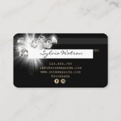 Credit Kaart Styled Gold Diamonds Visitekaartje (Achterkant)