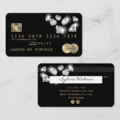 Credit Kaart Styled Gold Diamonds Visitekaartje (Voorkant / Achterkant)