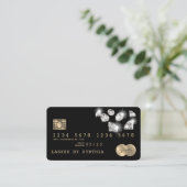 Credit Kaart Styled Gold Diamonds Visitekaartje (Staand voorkant)